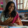 woman teaching classroom